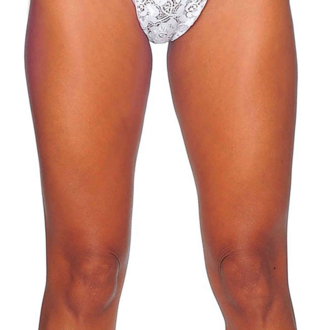 Tegan Beyaz Dantelli Tanga TM1165