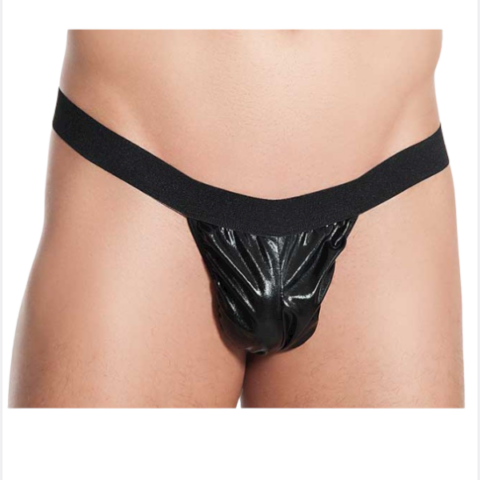 Tegan Fantezi Siyah Lame Seksi Erkek String – Tanga TG274589