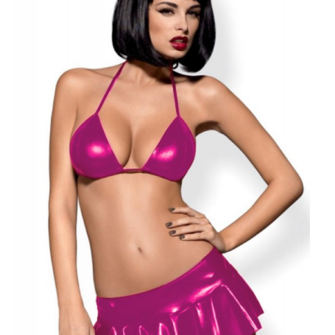 Tegan Fantezi Pembe Mini Etekli Seksi SütyenTakım Seksi İç Giyim TG279094