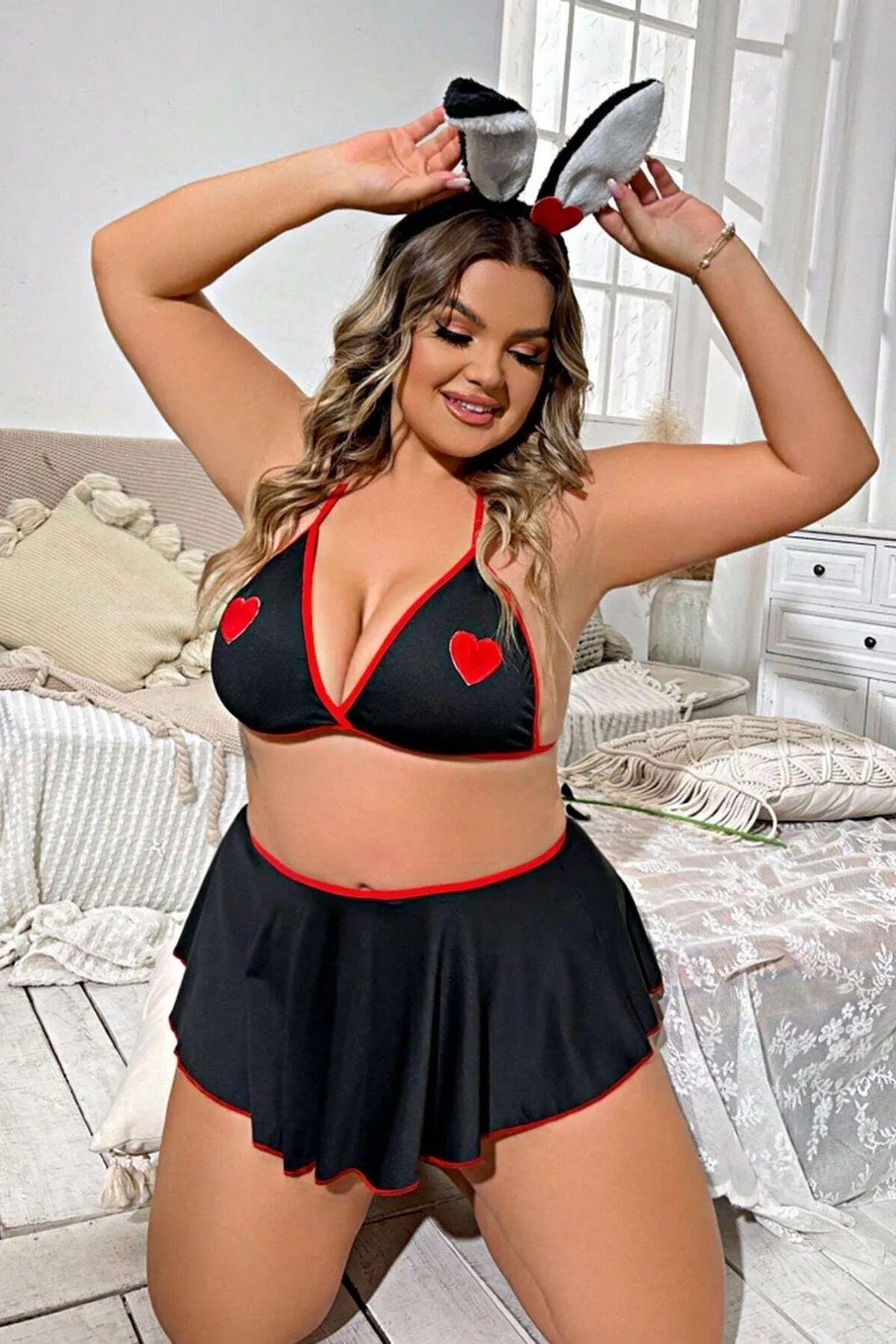 Tegan Fantazi Kalpli Mini Etekli Babydol Gecelik TG279234