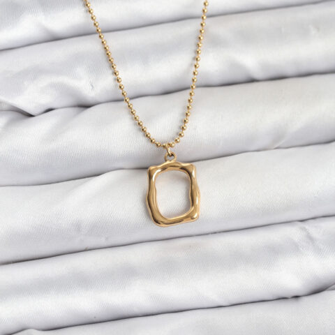 Tegan 316L Çelik Zincir Gold Renk Model Kadın Kolye TG27BKO10688
