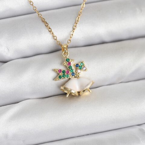 Tegan 316L Çelik Zincir Gold Renk Chirtsmas Bell Model Yılbaşı Temalı Kadın Kolye TG27BKO10706