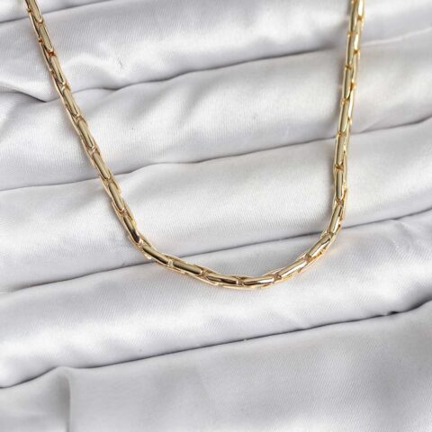 Tegan 14K Gold Renk Kaplama Model CM Kadın Kolye TG27BKO10730
