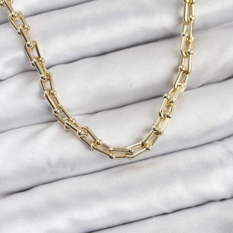 Tegan Gold Renk Pirinç Tifani Model Kadın Kolye TG27BKO11153