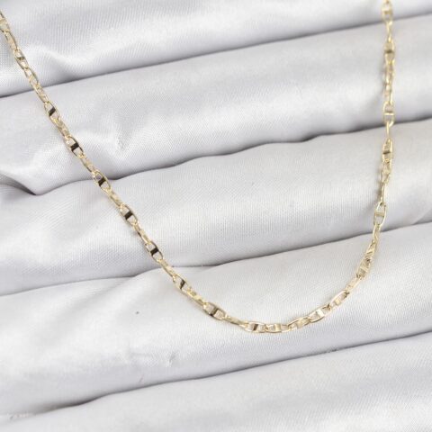 Tegan CM 14K Gold Renk Pirinç Gemi Zinciri Model Kadın Kolye TG27BKO10918