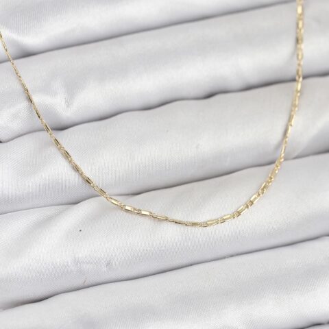 Tegan CM 14K Gold Renk Kesme Model 60 cm Kadın Kolye TG27BKO10931