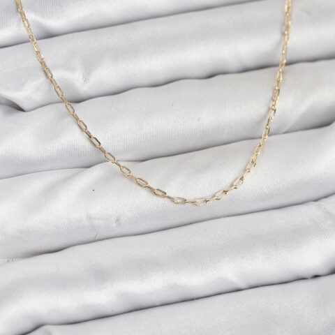 Tegan CM 14K Gold Renk Ataç Zincir Model 60 cm Kadın Kolye TG27BKO10934