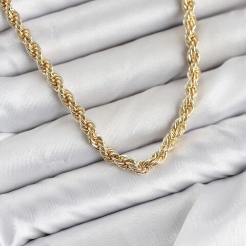 Tegan CM Burgu Model Gold Renk Pirinç 60 cm Kadın Kolye TG27BKO11127