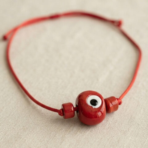 Tegan Handmade Bohem Kırmızı Nazar Kolye TG27BKO11202