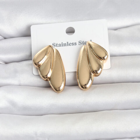 Tegan 316L Çelik Gold Renk Vintage Kadın Küpe TG27BKP11808