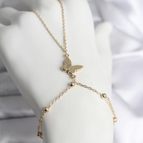 Tegan 316L Çelik Gold Renk Kelebek Model Kadın Şahmeran TG27SN740