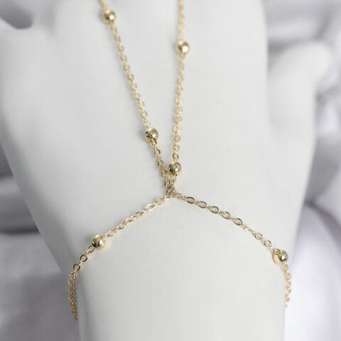 Tegan 316L Çelik Gold Renk Top Zincirli Kadın Şahmeran TG27SN742